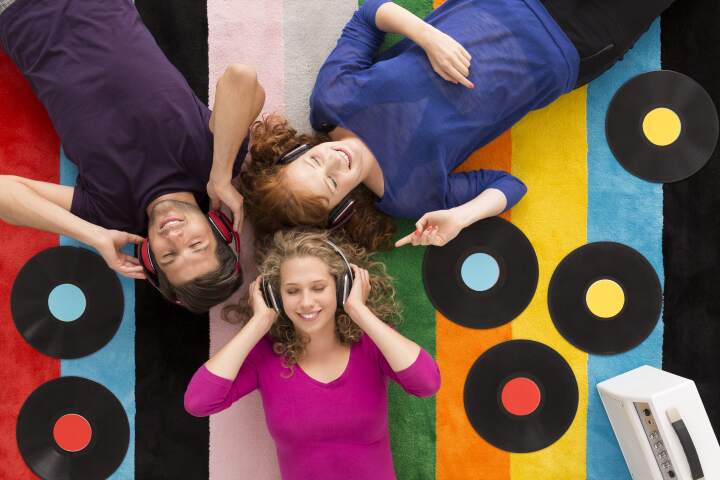 People listening music